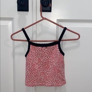 Pink cheetah Brandy Melville Tank!